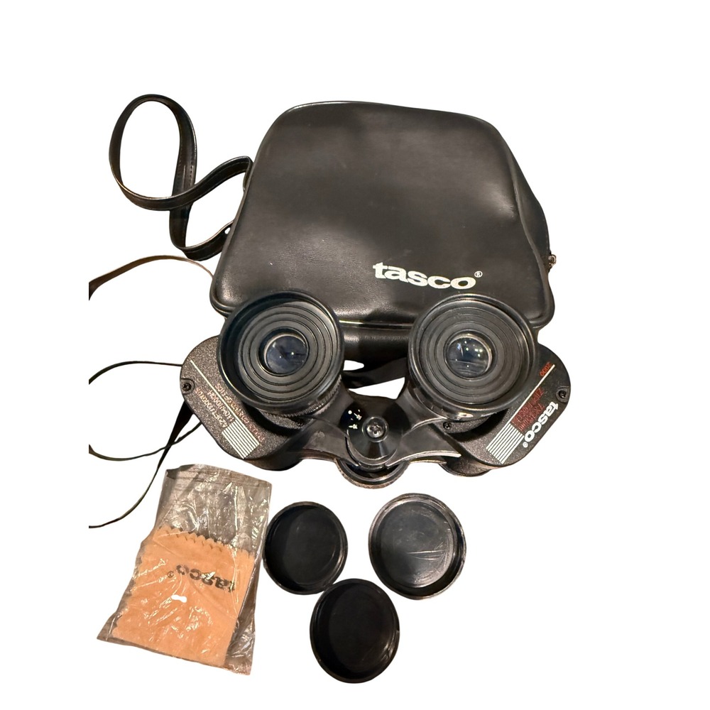 Tasco 2000 Zip Focus Binoculars 7x35mm Fully Coated Optics with Case Black
